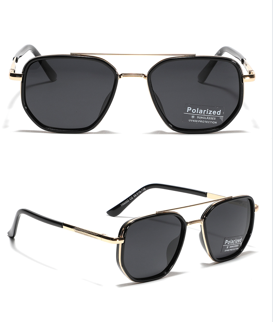 Summer 2026 Simple Polarized Shades Sunglasses For Everyday Use, Summer Geometric Frame Double Beam Fashion Sunglasses, Travel Accessories, Trendy Casual Sunglasses, National Day Offers