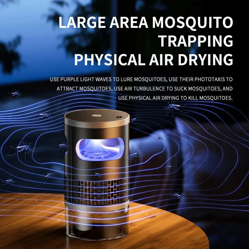 Indoor Insect Trap with Light and Suction Non Zapper Flying Bug Catcher for Mosquitoes Fruit Flies Gnats and Moths for Home Use image 4