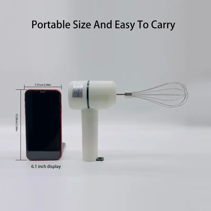 Electric Hand Whisk With USB Charging, Multi-Functional Kitchen Gadget for Baking & Mixing