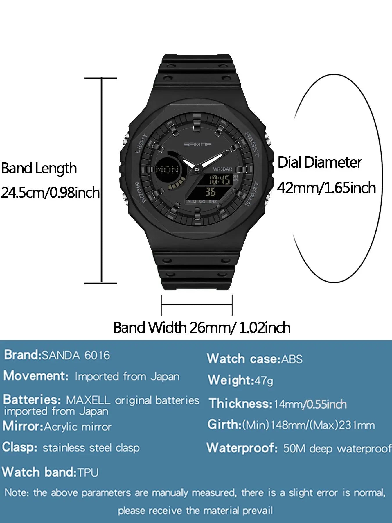 Men's Sportive Digital Analog Quartz Watch, Fashionable Digital Watch with Silicone Strap, Waterproof Watch with Digital Display for Men, Modern Waterproof Watch, Sporty Waterproof Watch, Digital Analog Watches, Modern Trendy Watch, Fashionable Wristwatch