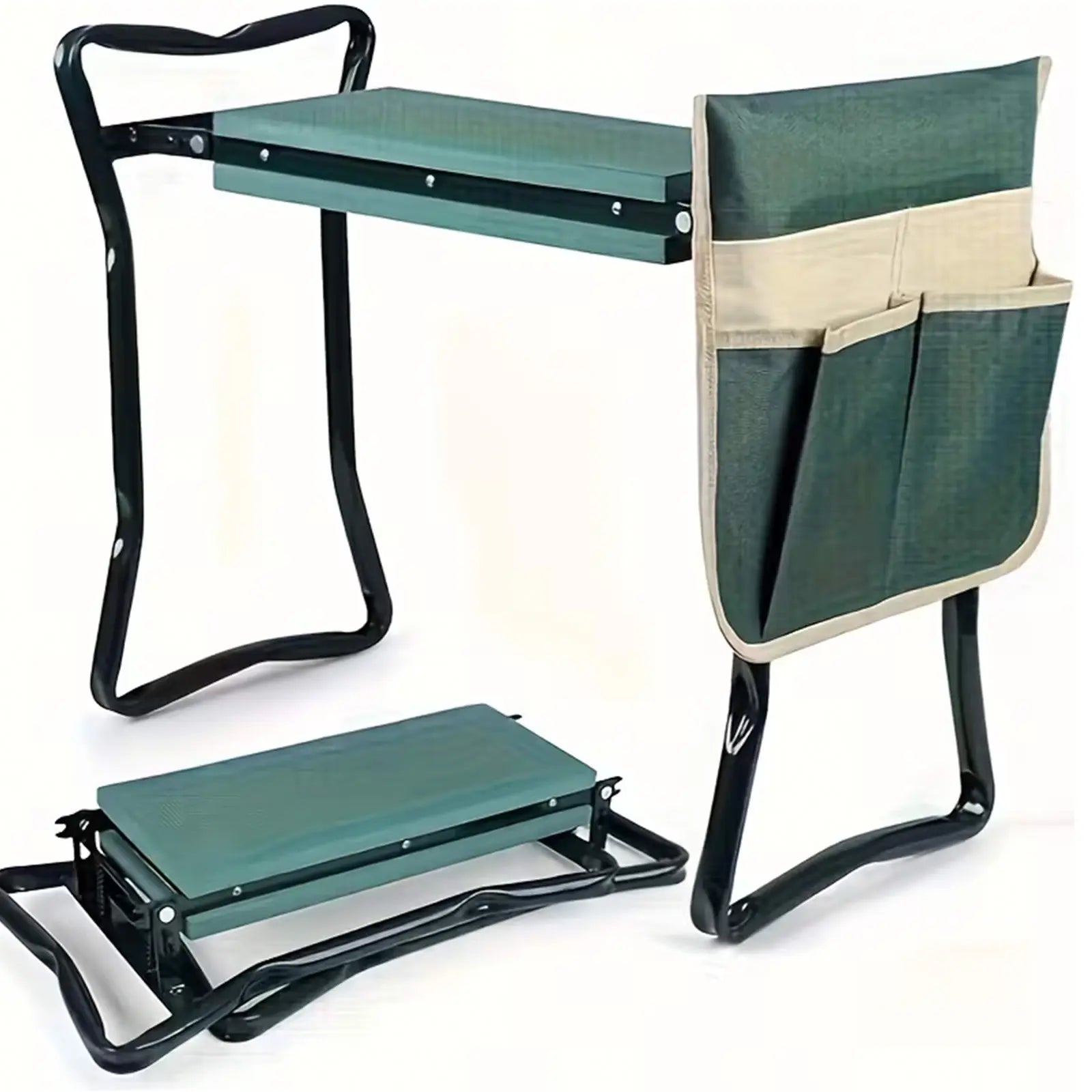 Upgraded Garden Kneeler and Seat with Thicken & Widen Soft Kneeling Pad,Heavy Duty Foldable Gardener Stool with Tool Pouches,Gardening Gifts for Women Mom Men Seniors¡...