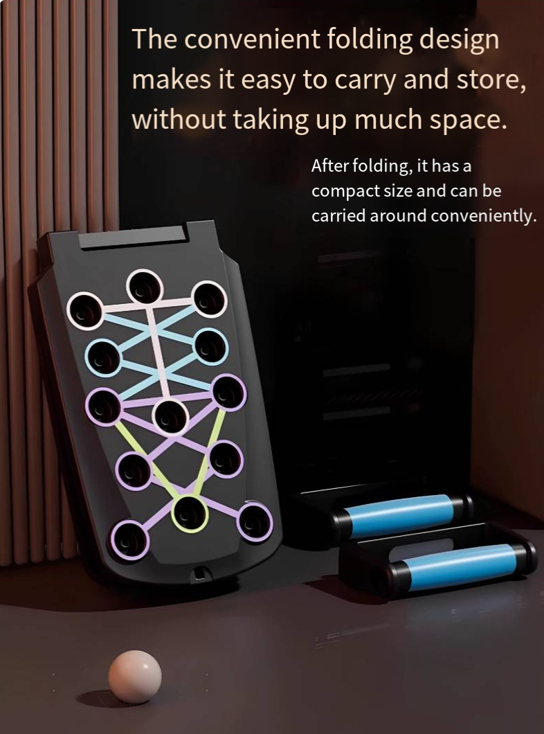 【Upgraded Version】 Push up Board, Push-up Board Training Set,26 Holes Home Push-up Training Board, Pull Bar, Chest Muscle Abdominal Muscle Training Equipment for Men & Women, Fitness Enthusiasts, Upper Body Strength, Portable Design, Ab Workout Machine