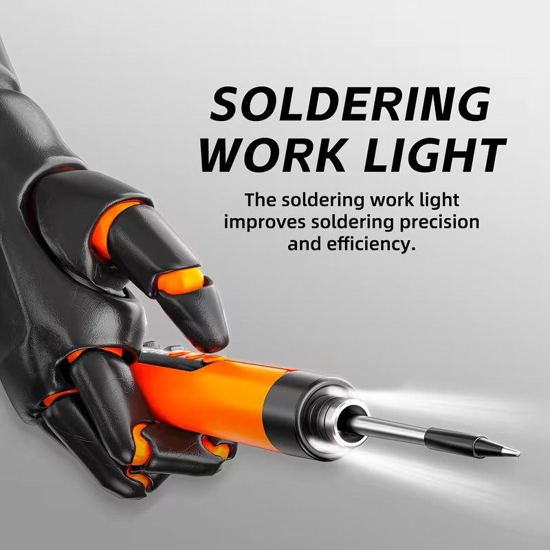 Digital Display USB Soldering Iron, 3s Fast Heating, Wireless Portable Soldering Tool Kit for Household Repair & DIY Projects