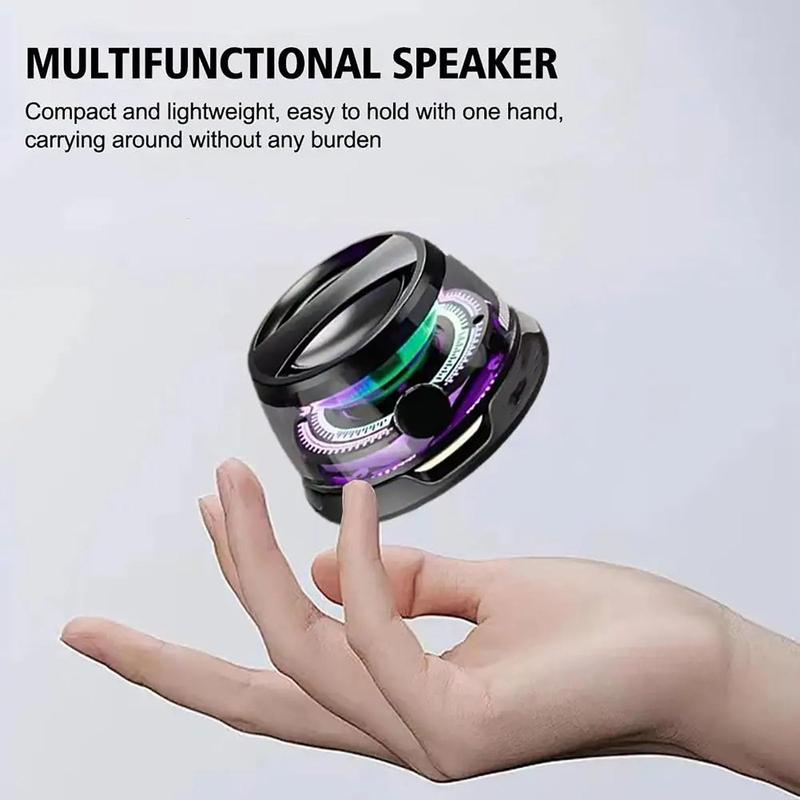 Magnetic Bluetooth Speaker - Gifts Ideas - Phone Stand Bluetooth Speaker Magnet to iPhone, Android, Golf Cart & Anything Metal - Small Portable Speaker with RGB for Camping, Party, Desk#fathersdaygifts