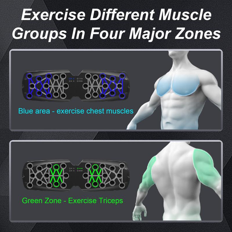 【Upgraded Version】 Push up Board, Push-up Board Training Set,26 Holes Home Push-up Training Board, Pull Bar, Chest Muscle Abdominal Muscle Training Equipment for Men & Women, Fitness Enthusiasts, Upper Body Strength, Portable Design, Ab Workout Machine