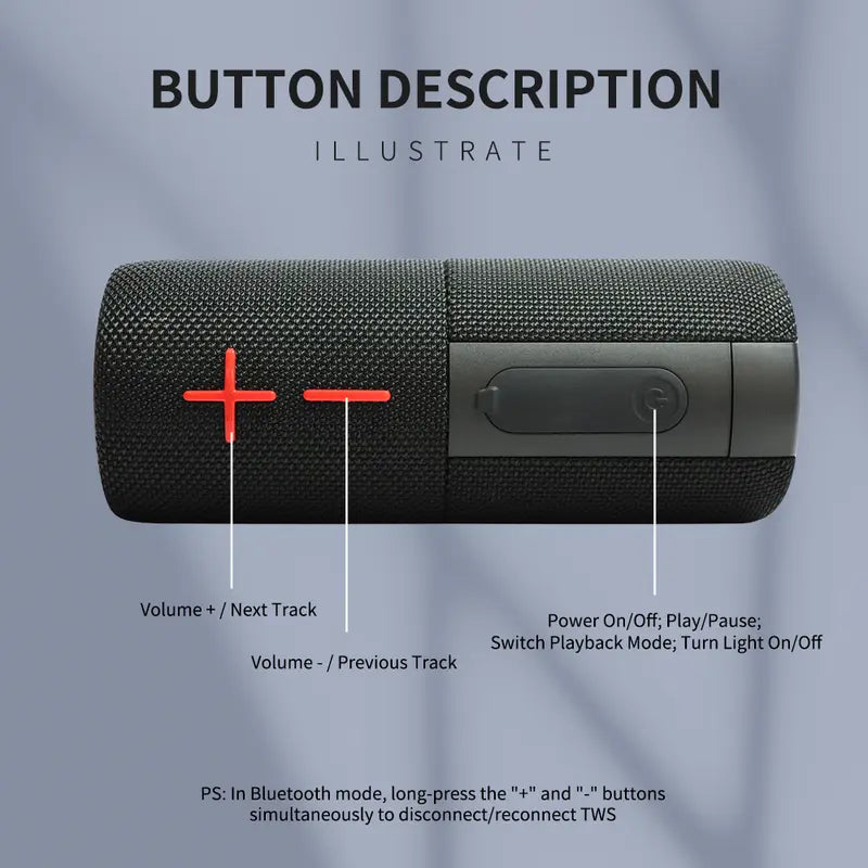 【S11 Plus】 2 in 1 Bluetooth Speaker 40W High Volume Stereo IPX6 Waterproof 24 Hours Play Time Bluetooth V5.3 Connectable for Smartphones & More bluetooth speaker subwoofers Audio Magnetic