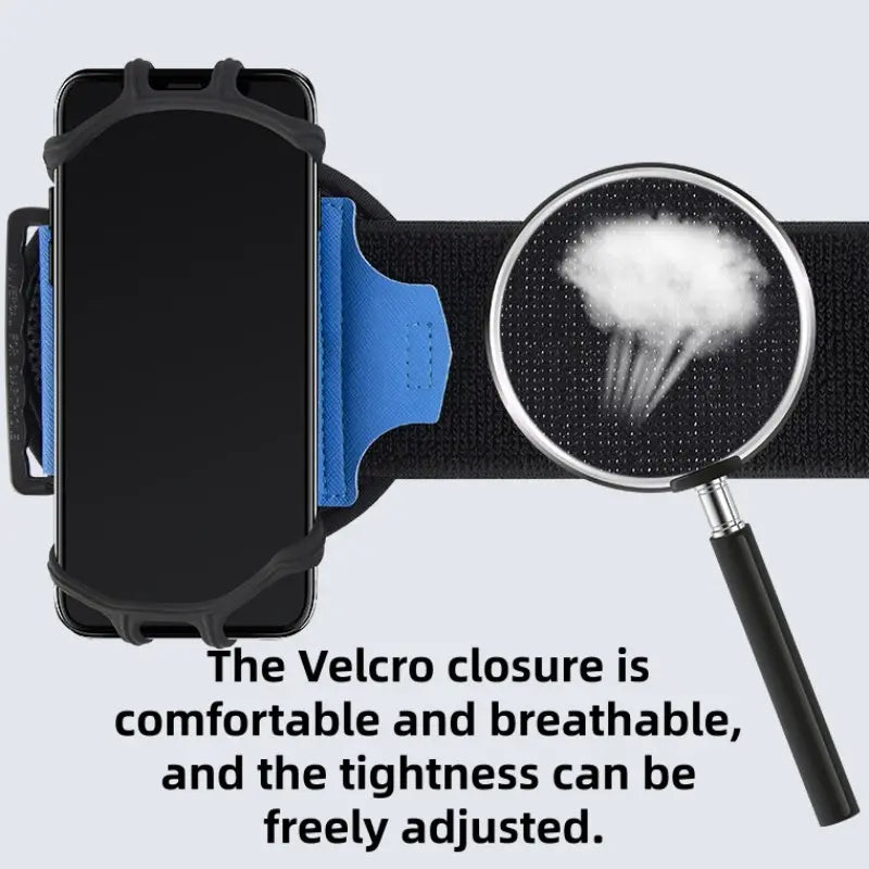 Detachable Rotating Mobile Phone Arm Strap For Outdoor Running, Cycling, And Delivery. Suitable For Driving And Wearing With A Length Of 12.4 Inches To 4.91 Inches And 2.55 Inches, Suitable For Telephones Of Different Brands From 4 To 6.5in