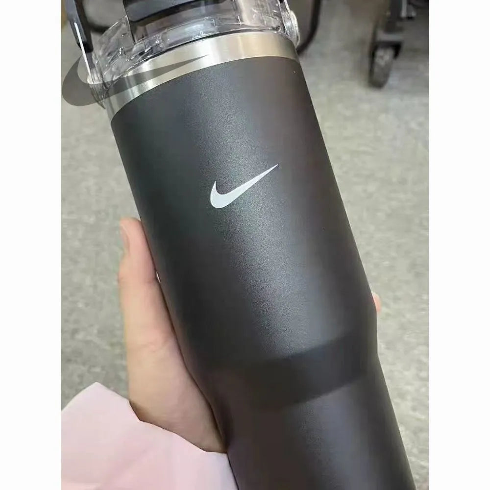 Limited Nike Portable Dual Cup Large Capacity Water Tumbler BT020 Insulated Cold & Hot Mug, Ideal for Fitness & Driving, Must-Have for Hot Weather, Cash On Delivery