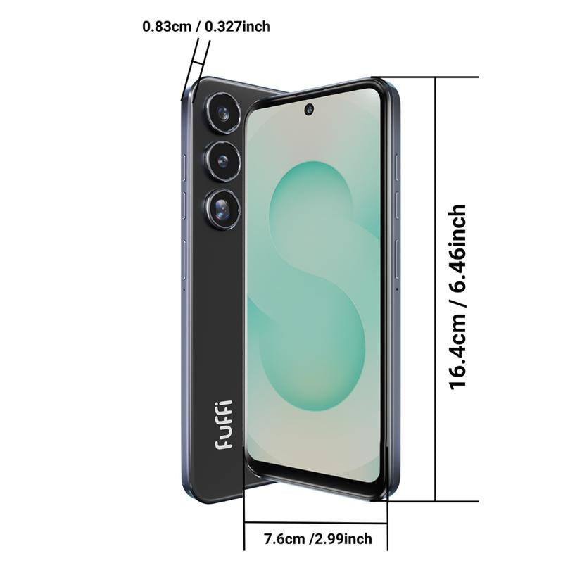 6.56 Inch Smartphone, 1 Count Unlocked 4G Network Android 10.0 Phone, Dual SIM Cards, Quad Core Processor, Fashion Phone for Gaming, Watching Movie