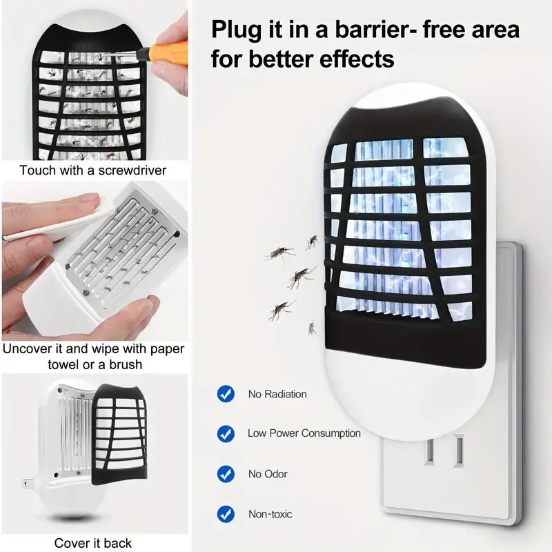 UV Mosquito Trap Lamp, Bug Insect Zapper for Bedroom, Patio Use - Safe, Chemical-Free Home Pest Control Device for Indoor & Outdoor Applications image 9