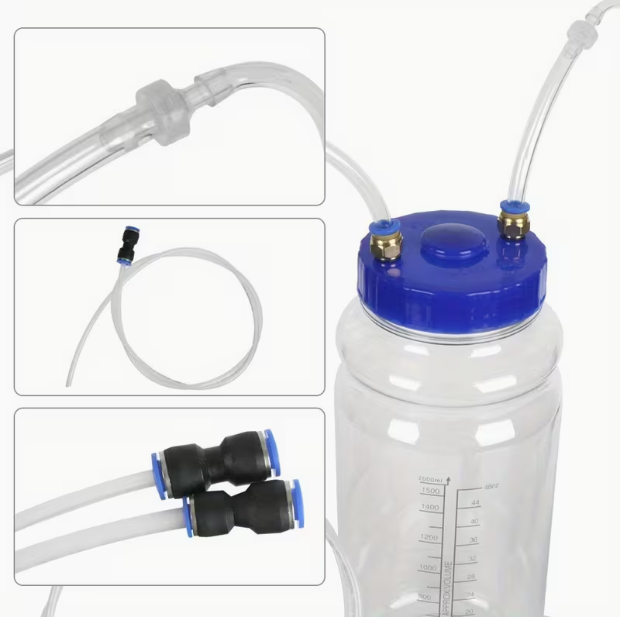 Universal Manual Vacuum Pump – 2L Capacity, Suction Oil Pump for Car Maintenance & Oil Changes