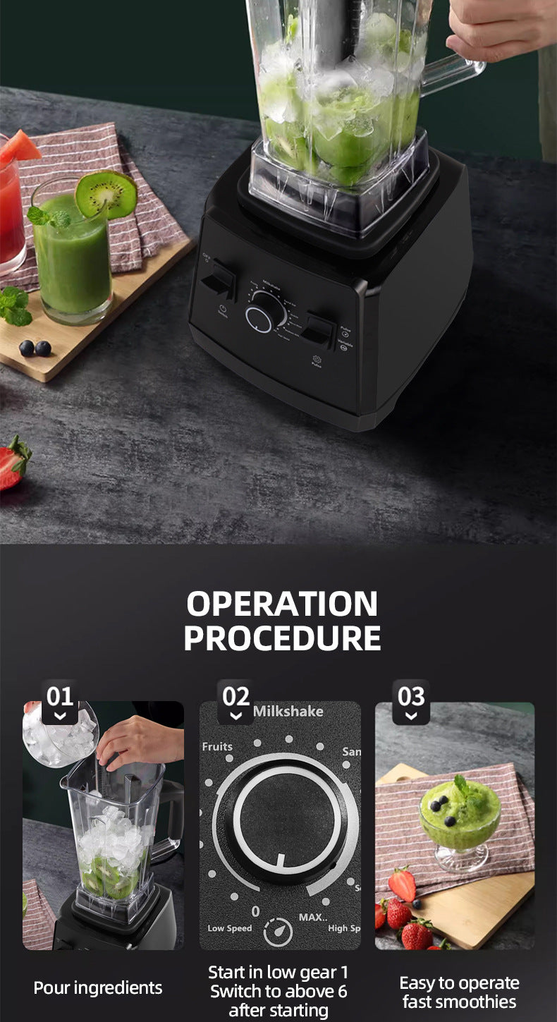 Professional Blender with 2 Containers, 68oz Jar, 25000 RPM, 2400W Max Power, Stainless Steel Blade & Tamper for Smoothies, Ice, Coffee & Juice