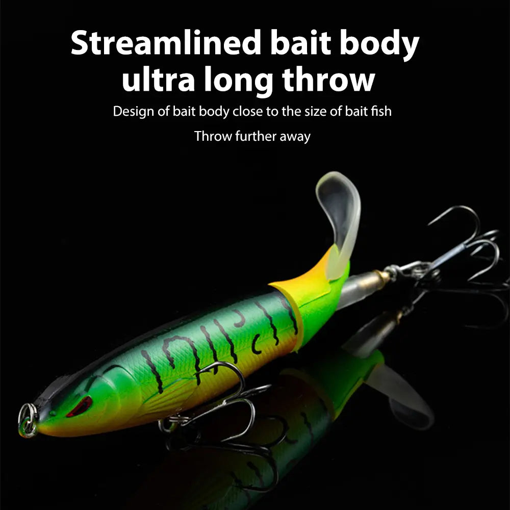 EXCROCK 5/10pcs Artificial Fishing Lure with box, 13.5g Simulation Fishing Lure with Hook, Fishing Accessories for Outdoor Fishing Equipment, 10cm Whopper Plopper, Swimbaits, Fishing Lure Bait image 5