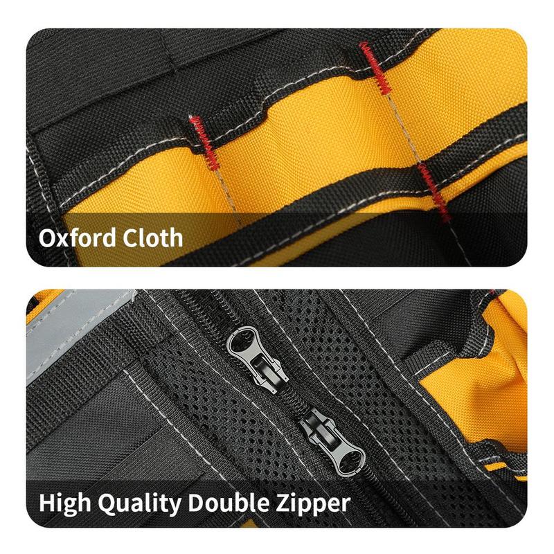 Multi-functional Tool Vest, Multi-pocket Tool Vest for Men, Tool Storage Vest for Home and Office, Reflective Safety Vest