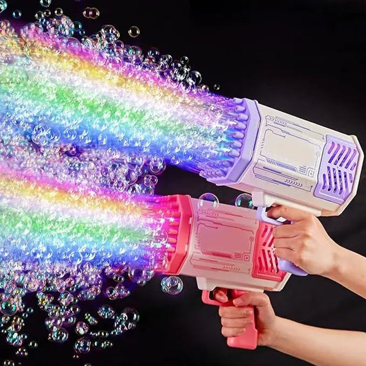 Christmas present  69 hole Rocket Bubble Machine Bubble Machine Kids Toys, Bubble Machine with Colorful Lights and Thousands Bubbles, Outdoor Toy Birthday Party Favors Gifts for Boys Girls , New Year Gifts, Birthday Gifts.