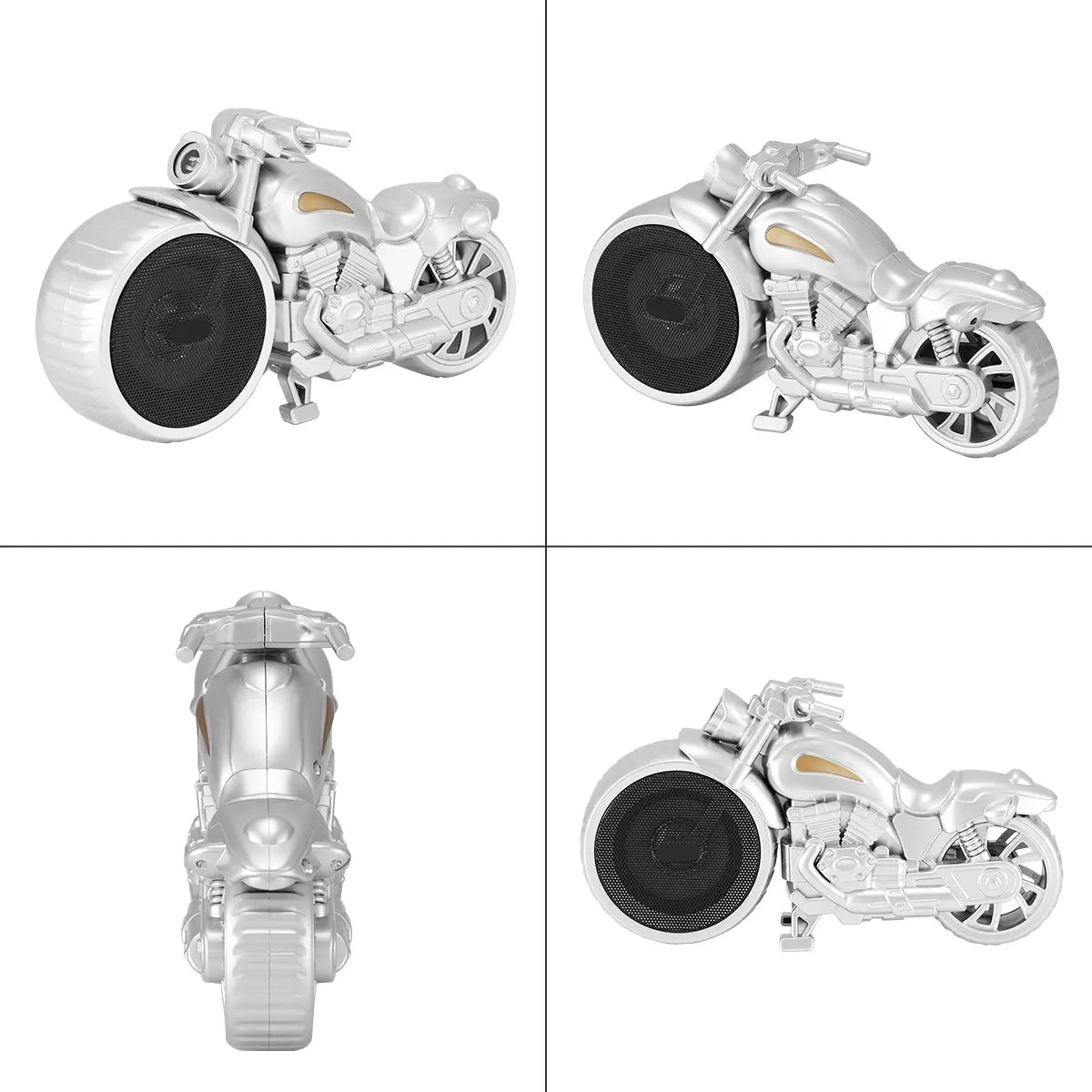 Bluetooth Speaker Portable Mini Stereo 1950's Replica Speaker Motorcycle Style FM TWS RGB Light Mp3 Audio