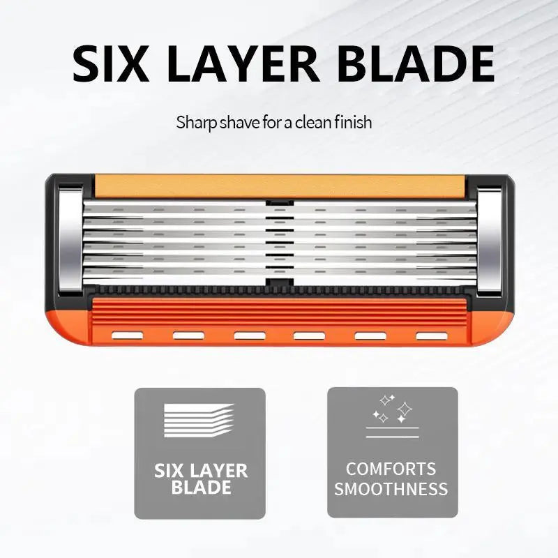 48-Piece Men's Razor Blades with Handle - Stainless Steel, Ultra Sharp Stainless Steel Blades, Bulk Shaving Set for Face & Head, Bei Rahisi Tanzania