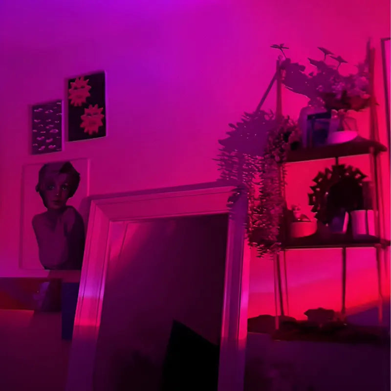 Fall Sunset Lamp Projector Light 180° Adjustable Sunset Mood Lamp, 4 Modes, Remote Control RGB Ambient Night Light for Bedroom, Gaming Room, Live Streaming Photography & Parties Home Wall Decor Party Live Streaming Halloween Decor Christmas Gift