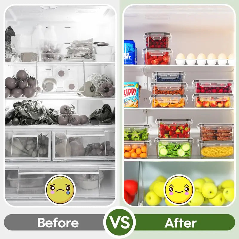 [LIMITED TIME DEAL] 40 Pcs Large Plastic Airtight Food Storage Container Set (20 Containers+20 Lids) Leakproof, BPA-Free, Labels&Marker, Kitchen Organization