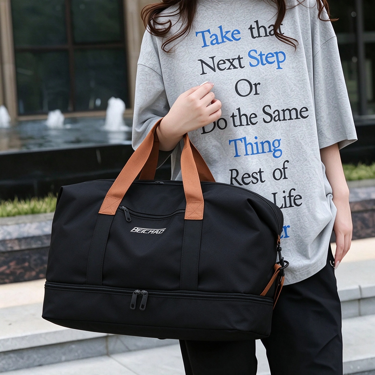 Travel Bag And Luggage Bag - a Versatile Shoulder Tote for All Seasons, Suitable for Christmas Gifts for Both Men And Women, Perfect for Daily Commutes, Dates, Outdoor Trips, And Holidays. an Excellent Gift Choice with Random Zipper Direction