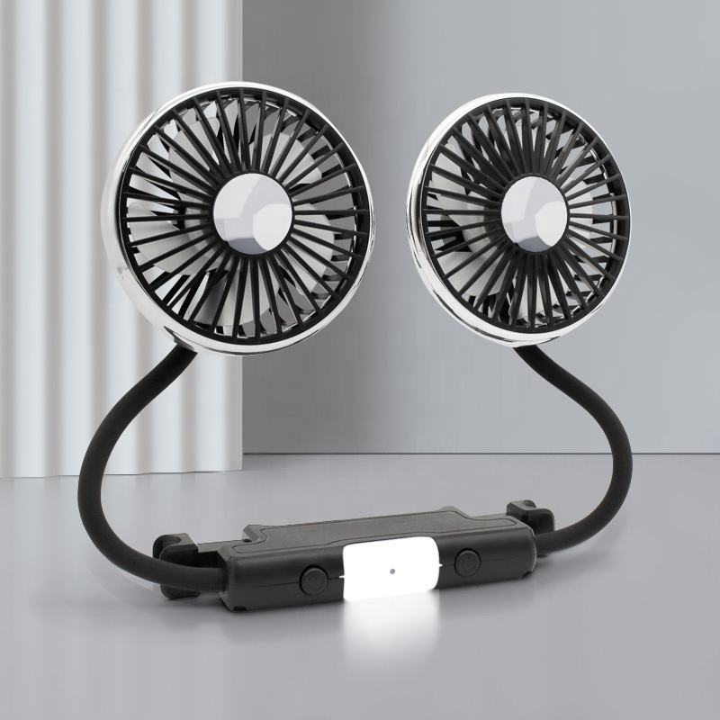 2026 New Rear Seat Car Fan, Special USB Dual-Head Mini Cooling Fan with Strong Wind, 12V/24V Compatible for Car & Truck Seats, Fits All Vehicle Models, Cash On Delivery, Free Delivery
