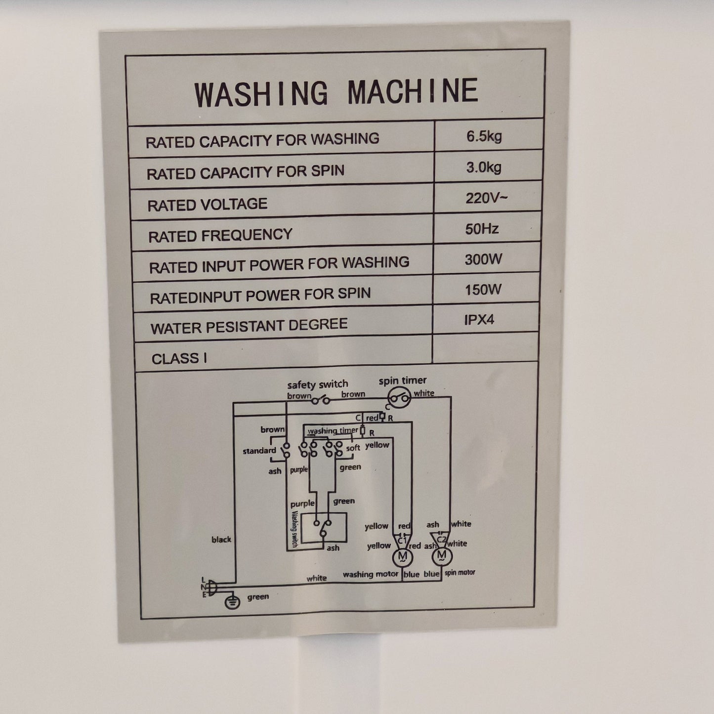 25New Twin Tub Washer 14.33Lbs semi-automatic double-bucket electric washing machine - household top-loading washing machine with new double-drum rotatingdrying function