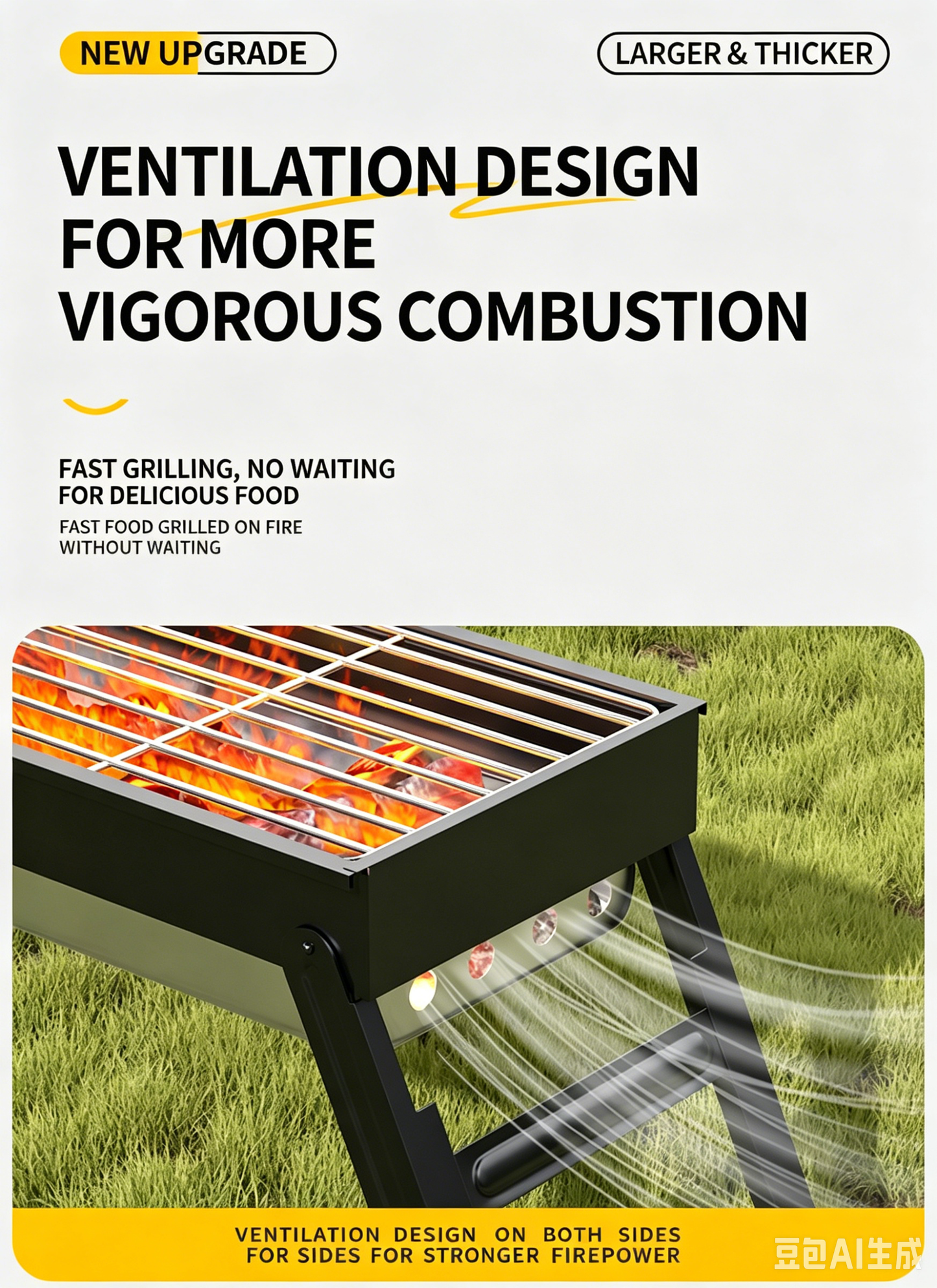 2026 New Portable Stainless Steel BBQ Grill for Home & Outdoor Use, Foldable Barbecue Stove with Complete Accessories, Cash On Delivery, Free Delivery