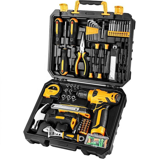 18V Cordless Drill Set – 126-Piece Home Tool Kit With Storage Case, DIY Power Tools For Fence Work, Home Décor, Furniture Assembly & Everyday Repairs
