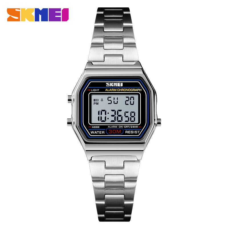 2026 New Skmei 1123 Hot Sale Men Watch, Trendy Digital Watch for Men, Waterproof Multi-Function, Stainless Steel Strap, Cash On Delivery, Free Shipping