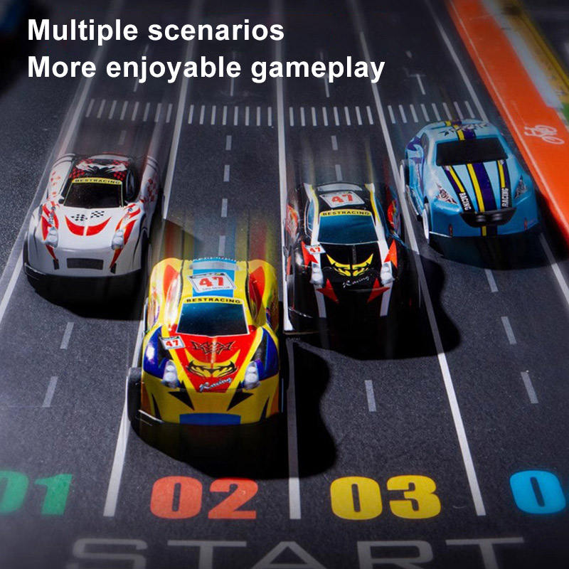 48-Piece Pull Back Cars Set with Garage Storage Box – Race Car Collection for Boys and Girls – Mini Racing Cars, Friction Powered Toy Cars