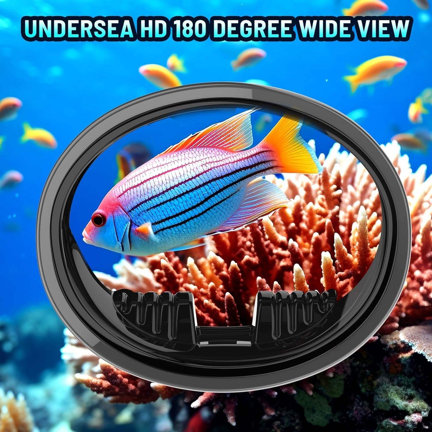 Oval Diving Mask, Retro-Style Sport Panoramic Wide-View Scuba Goggles with Tempered Glass Lens for Adults, Diving Gear