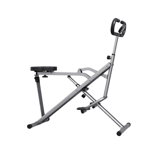 Squat Machine Glutes Workout Adjustable Resistance Foldable Exercise Equipment Leg Exercise Machine with 350lbs Weight Capacity, Rowing Machine