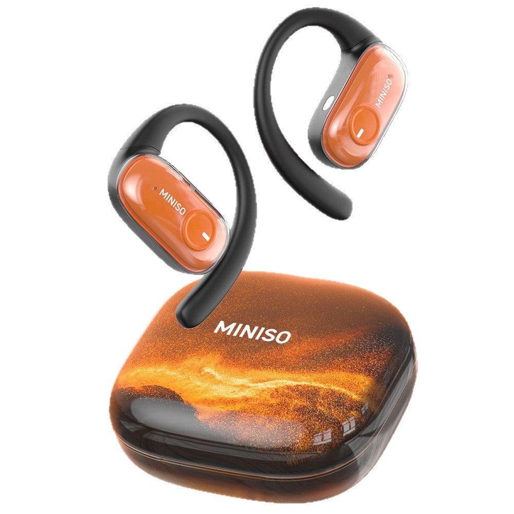 【flash sale】MINISO MS185 Aerio SoundBeam Pro: Open-Ear Comfort Headphones with HD Calls, IPX5 Life Waterproof & Bluetooth 5.4 Chip for Sports/Running - Sweatproof, Non-In-Ear Design with Stable Connection for Active Lifestyles