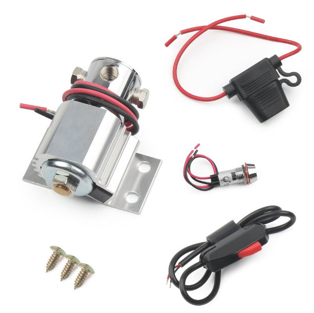 Brake Line Lock Kit, Roll Control Brake Lock, Universal Solenoid Brake Valve for Drag Racing, Burnout & Hill Hold, Car Modification Tire Lock Device