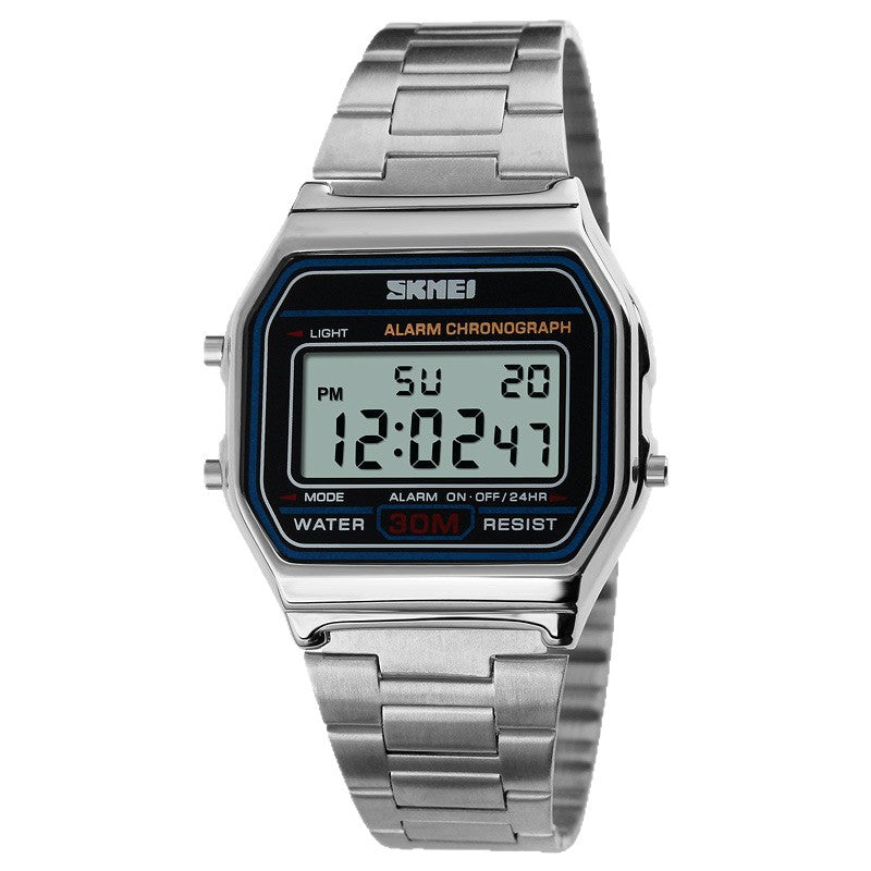 2026 New Skmei 1123 Hot Sale Men Watch, Trendy Digital Watch for Men, Waterproof Multi-Function, Stainless Steel Strap, Cash On Delivery, Free Shipping