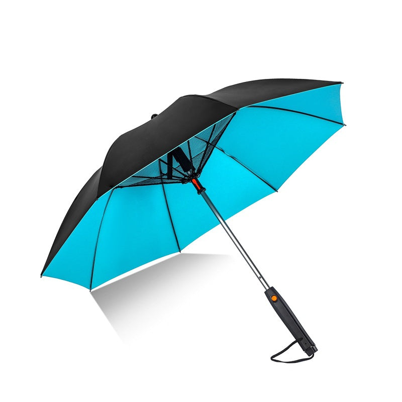 Umbrella with Fan and Mist Spray, Electric Fan Umbrella with Water Spray, Fan, Mist Spray, UV Protection Umbrella, Multifunctional Cooling Umbrella
