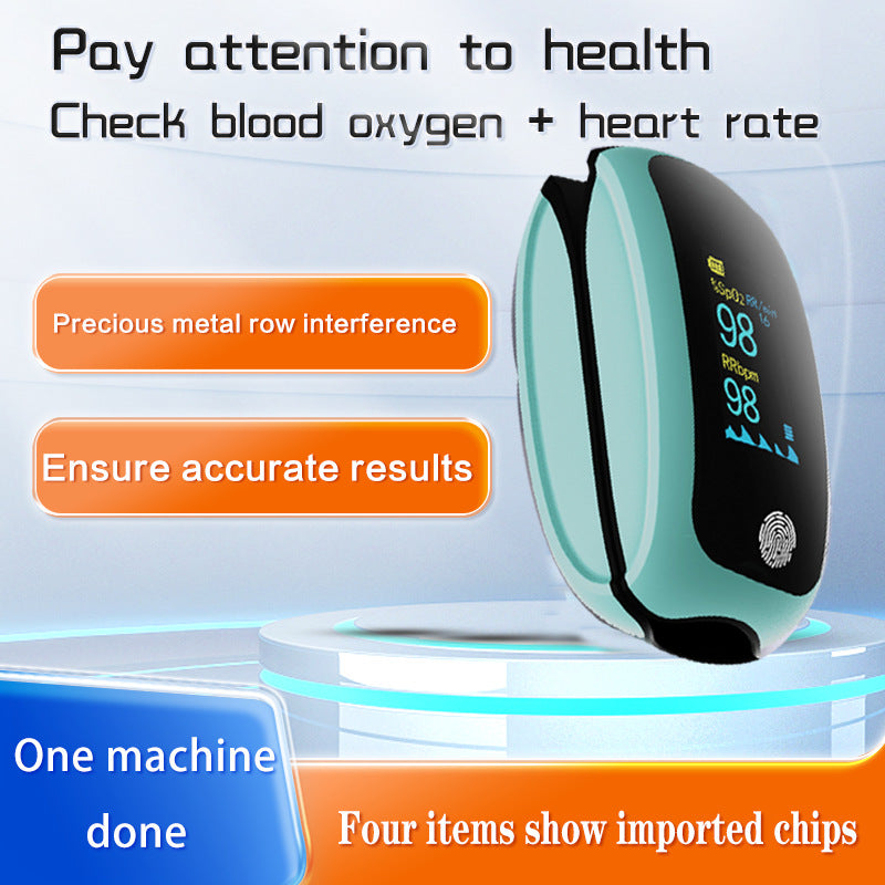Fingertip Clip‑on Pulse Oximeter, SpO2 & Pulse Rate Monitor with Lanyard, Suitable for Sports & Aviation, Thoughtful Thank‑You Gift for Teachers