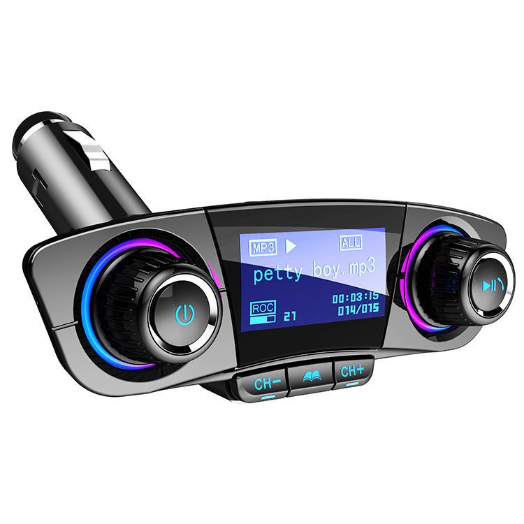 Multifunctional Car Bluetooth FM Transmitter, Bluetooth AUX Audio Receiver, Supports TF Card & U Disk MP3 Playback, Hands-Free Calling, Mobile Phone Charger, Practical Auto & Mobile Accessory, Ideal Gift