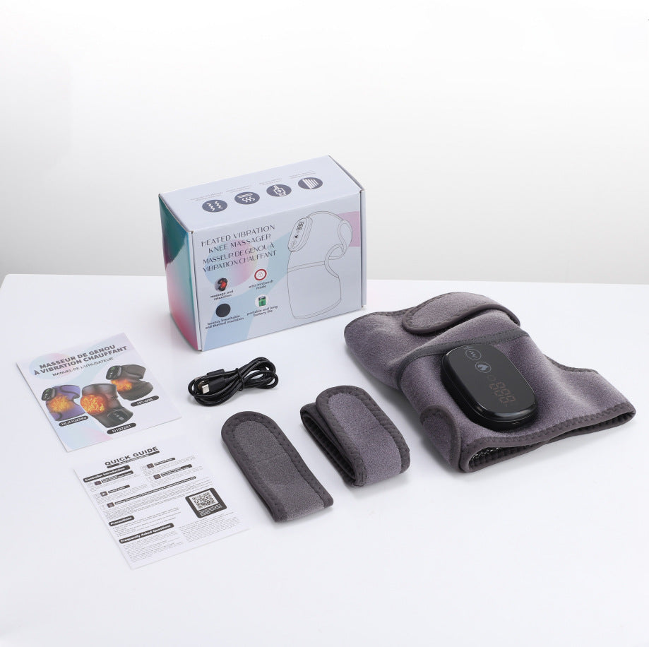3‑in‑1 Wireless Heating & Vibration Massager, Multi‑Functional Joint Massager for Shoulder, Knee and Elbow with Heating Pad