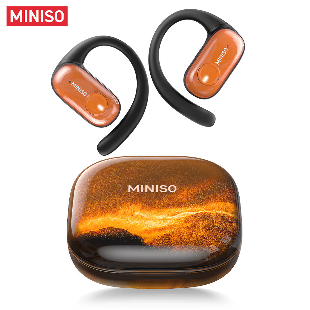 【flash sale】MINISO MS185 Aerio SoundBeam Pro: Open-Ear Comfort Headphones with HD Calls, IPX5 Life Waterproof & Bluetooth 5.4 Chip for Sports/Running - Sweatproof, Non-In-Ear Design with Stable Connection for Active Lifestyles