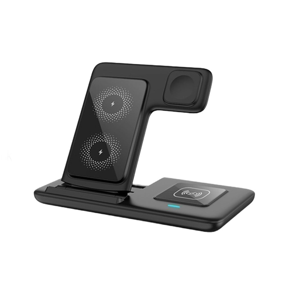 Z11 Foldable 3‑in‑1 Wireless Charger 20W Fast Charging Stand – Multi‑Device Charging for Phone, Watch & Earbuds, Compatible with iOS & Android