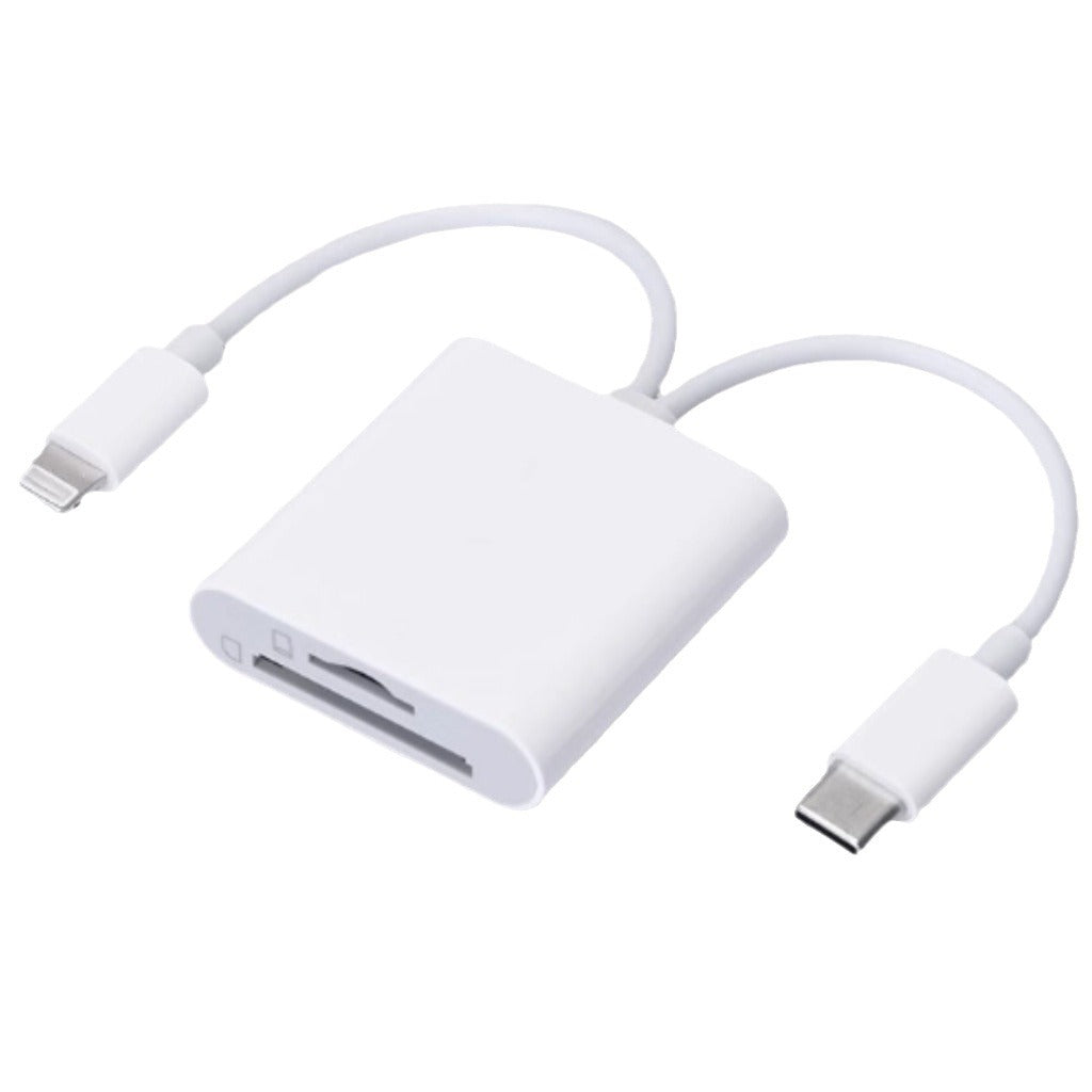 2 In 1 SD Card Reader, 1 Count Portable Type-C Card Reader, Dual Slots Memory Card Reader for Game, Computer Memory Card Readers, Plug & Play Reader, SD Card Reader USB C, Media Card Reader, Suitable for SD/TF/Micro SD #GLOBAL PICKS