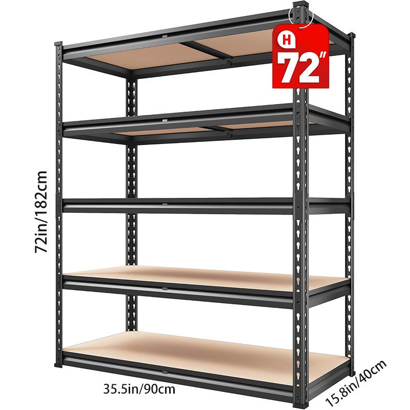 2025new Garage Shelves Classic 5-Tier Metal Storage Shelving Unit Height Adjustable Versatile Utility Rack Shelf for Craft Warehouse Pantry Kitchen Organiser