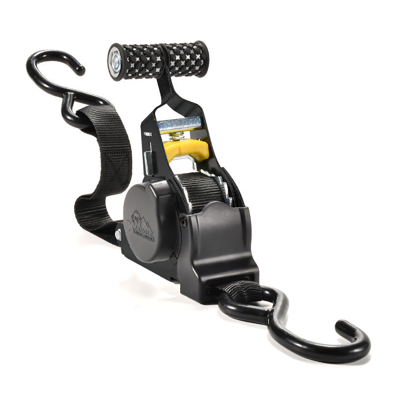 Automatic cargo contraction tensioner2.5cm×330cm Retractable Ratchet Straps 2-Pack (1,455lb Break Strength) Heavy Duty Self Retracting Tie Down Straps for Truck, Cargo Trailer motorbike