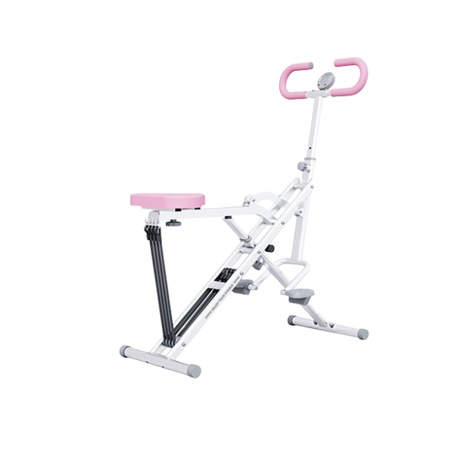 Squat Machine Glutes Workout Adjustable Resistance Foldable Exercise Equipment Leg Exercise Machine with 350lbs Weight Capacity, Rowing Machine