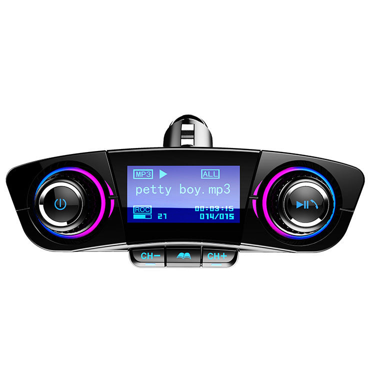 Multifunctional Car Bluetooth FM Transmitter, Bluetooth AUX Audio Receiver, Supports TF Card & U Disk MP3 Playback, Hands-Free Calling, Mobile Phone Charger, Practical Auto & Mobile Accessory, Ideal Gift