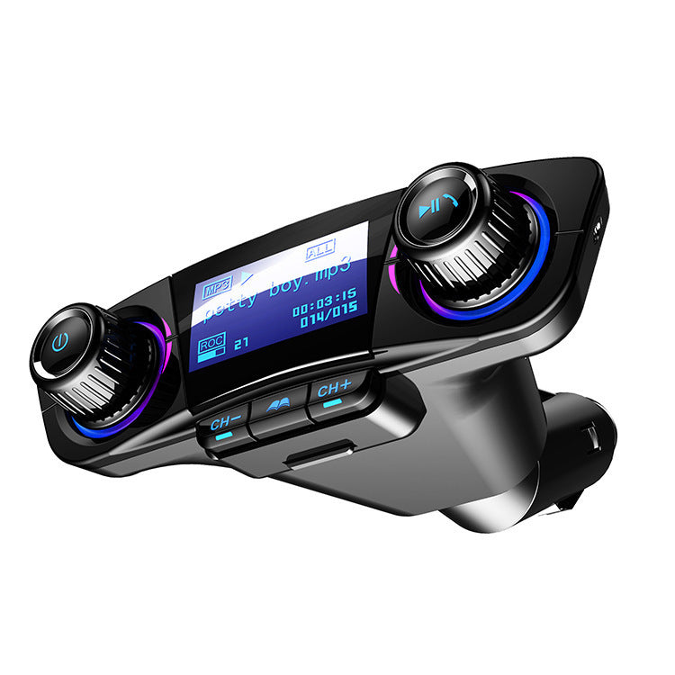 Multifunctional Car Bluetooth FM Transmitter, Bluetooth AUX Audio Receiver, Supports TF Card & U Disk MP3 Playback, Hands-Free Calling, Mobile Phone Charger, Practical Auto & Mobile Accessory, Ideal Gift