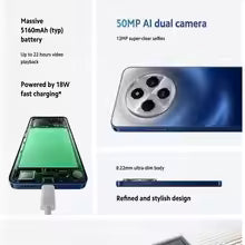 2026 Redmi 14C Global Edition 8+256GB NFC 6.88-inch 50MP HD Camera 5160mAh Long-Lasting Smartphone