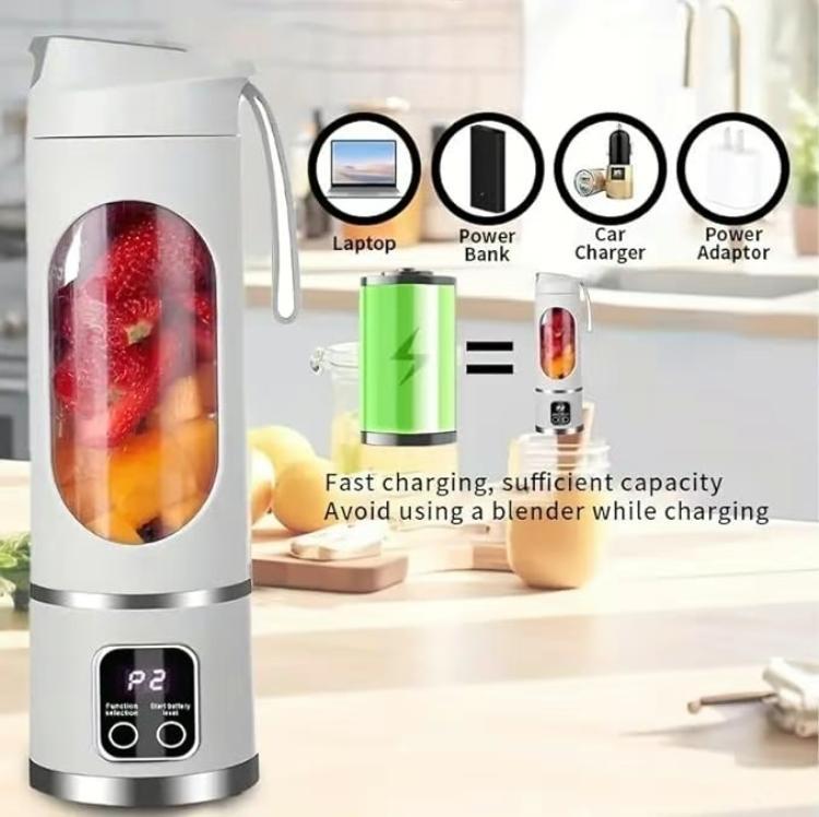 Best Mini Juicer Blender – 2-in-1 Ice Crusher & Smoothie Maker | Perfect for Liquid Diets, Fresh Juice, Shakes, Baby Food | USB Rechargeable & Easy to Clean | Great for Home, Office, Dorm, and Back-to-School Gifts cup portable vegetable