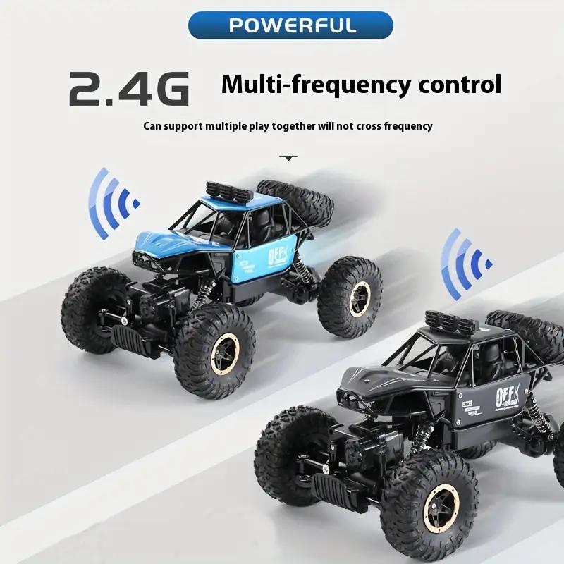 [FallDealsForYou]Stunt Off-Road Remote Control Monster Truck,Alloy RC Toy Car Model,4WD 2.4G HZ All-Terrain Toy with Cool Lights,Climbing Toy Drift Car with Shock Absorbers,Suitable for Children's Toys Over 3 Years Old,Birthday Gift for Boys